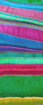 Sjaal viscose regenboog multi banen