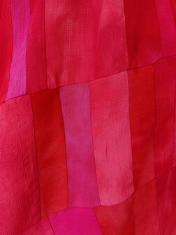 Sjaal viscose patchwork rood 