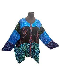 Blouse wizard batik patch multi 1