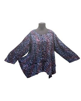 Blouse wizard batik paars