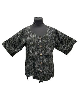 Blouse Jipsy batik zwart wit