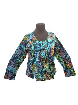 Blouse Jipsy batik blauw multi