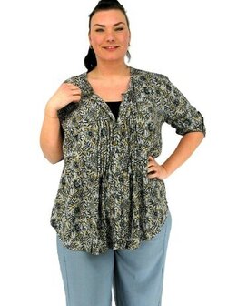 Blouse Forza grijs oker