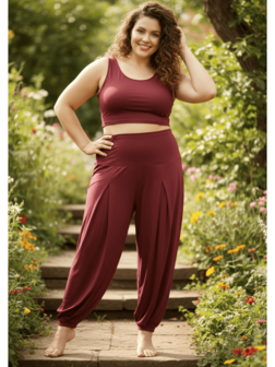 Broek Lia bordeaux