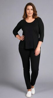 Shirt Amy viscose zwart