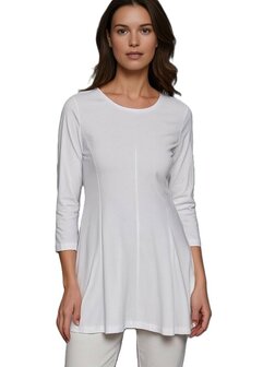 A-lijn shirt 3/4 mouw wit
