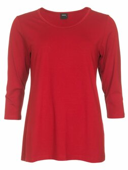 Shirt Amy viscose donker rood