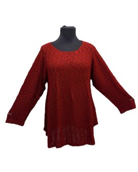 Trui Rowan donker rood