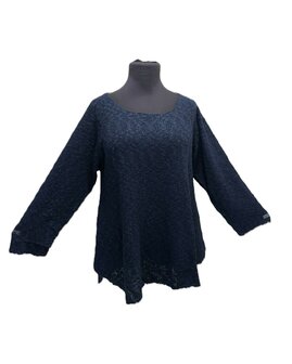Trui Rowan donker blauw