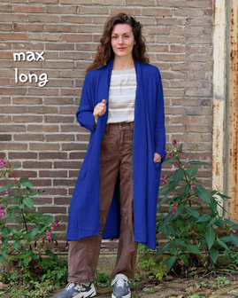 Vest Max lang kobalt
