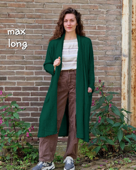 Vest Max lang flessengroen 