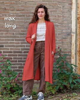 Vest Max lang roodoranje