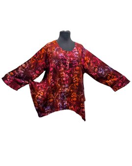 Blouse wizard batik rood multi