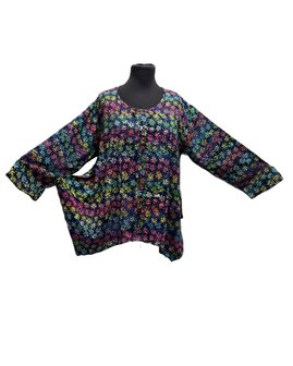 Blouse wizard batik blauw multi