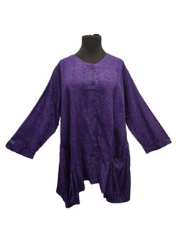 Blouse b148 batik paars