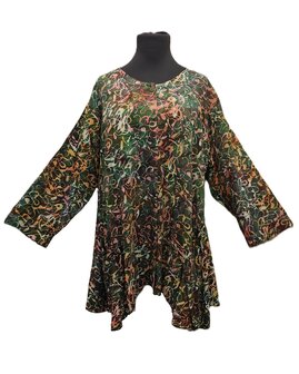Blouse b148 batik groen multi