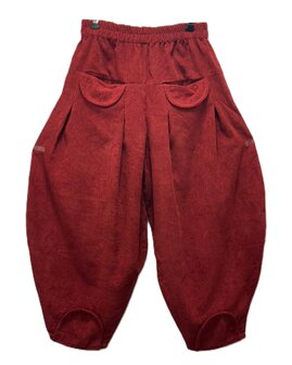 Broek Sindy +10 rib bordeaux