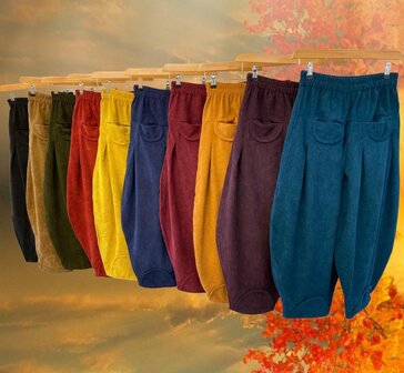 Broek Sindy +10 rib donker army