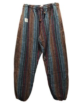 Broek Hennep streep rood blauw