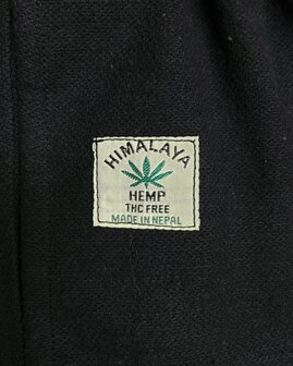 Broek Hennep visgraat zwart