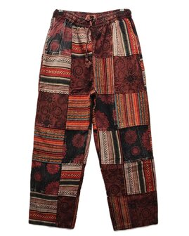 Broek katoen patch rood