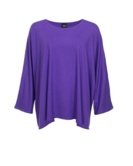 Wijd shirt Mery lang lm paars