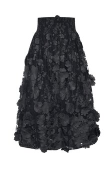 Rok lochy bloem effen