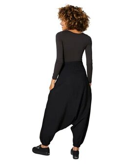 Harembroek katoen zwart zon