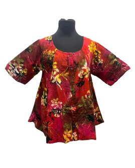 Blouse Moza batik - rood