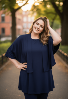 Kort vestje Ruby navy