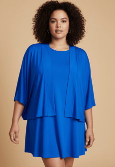 Kort vestje Ruby koningsblauw