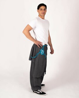 Harembroek 'rokje' grijs blauw