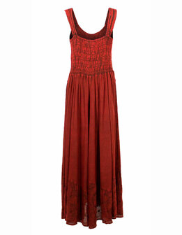 Jurk india lang blauw