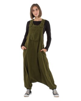 Haremtuinbroek katoen kaki