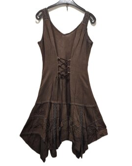 Jurk india punten kaki