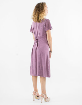 Jurk india knoopjes roze