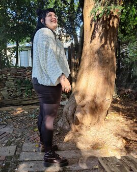 Billy trui Irma kabel - donker grijs