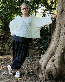 Billy trui Irma kabel - staal grijs