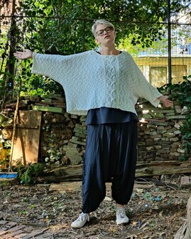 Billy trui Irma kabel - peacock 