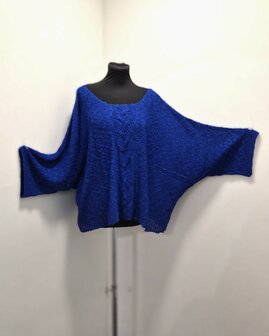 Billy trui Irma kabel - kobalt blauw