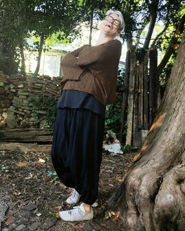 Billy trui Irma kabel - poeder roze