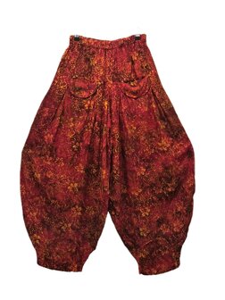 Broek Sindy +10 batik - rood oranje