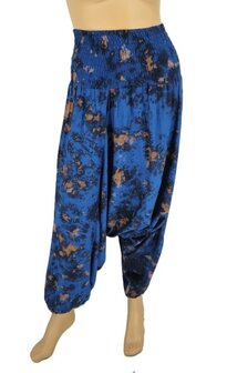 Harembroek Casablanca - blauw bruin