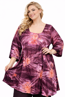 Tuniek Claire XL - Bordeaux perzik