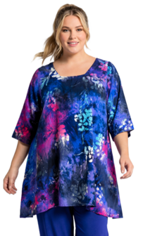 Tuniek Claire XL - Blauw fuchsia