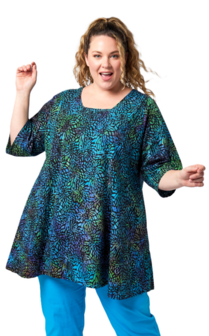 Tuniek Claire XL - Groen blauw paars