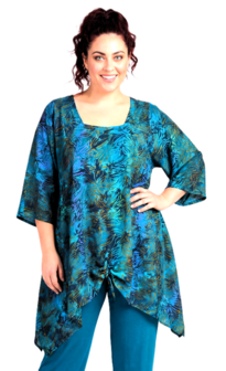 Tuniek Birgit String - Petrol geel