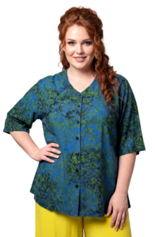 Blouse Dallas - donker blauw groen