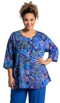 Blouse Emma - blauw roze