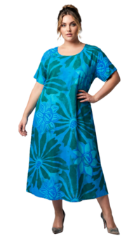 Jurk Helena - turquoise groen